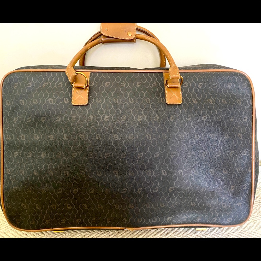Christian Dior vintage honeycomb luggage